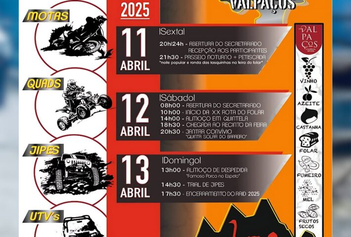 20º Raid TT Rota do Folar – Usprigozus Vilarandelo
