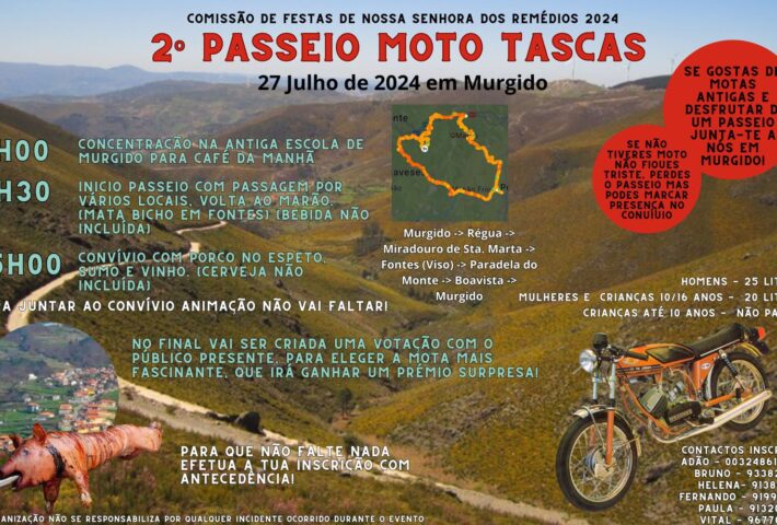 2º Passeio Moto Tascas – Festas Murgido 2024