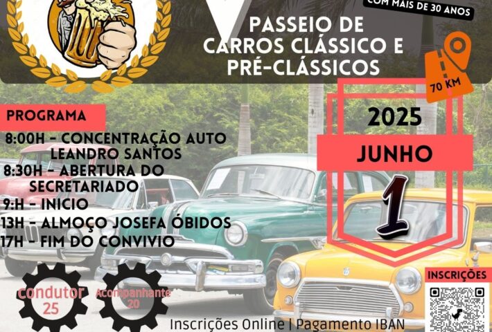 5º Passeio de Carros Clássicos e Pré-clássicos – Os Cervejinhas