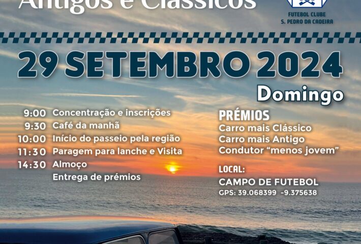6º Passeio de Carros Antigos e Clássicos – São Pedro da Cadeira