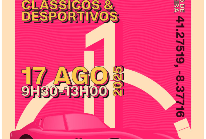 Encontro mensal automóveis clássicos e desportivos Ago’25