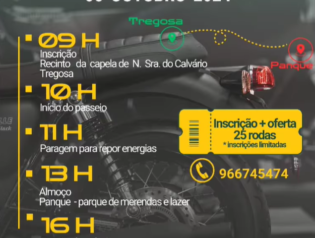 Passeio Motas e Motorizadas Tregosa