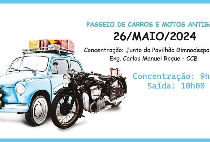 Passeio de Carros e Motos clássicas